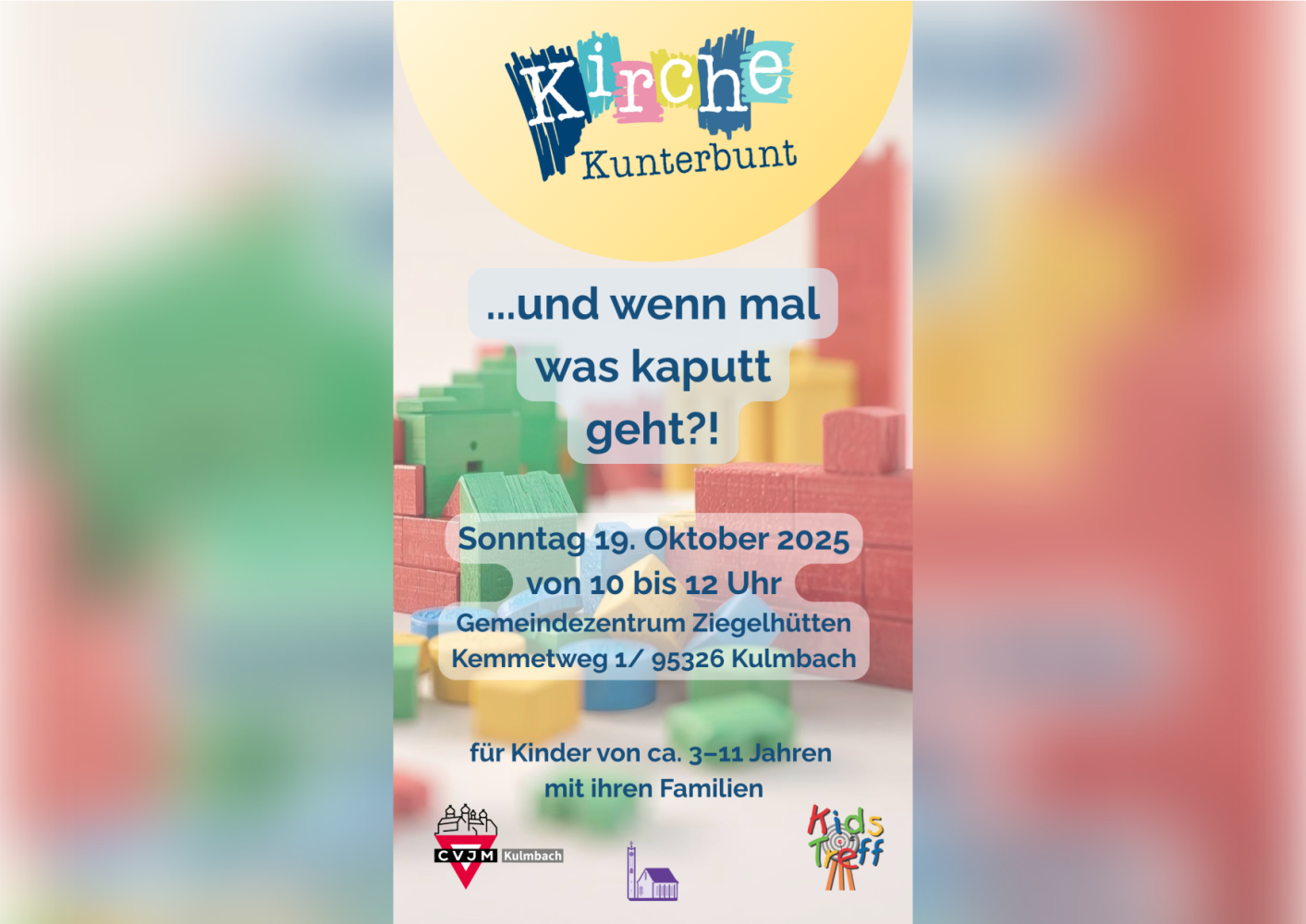 Kirche Kunterbunt am 19. Oktober