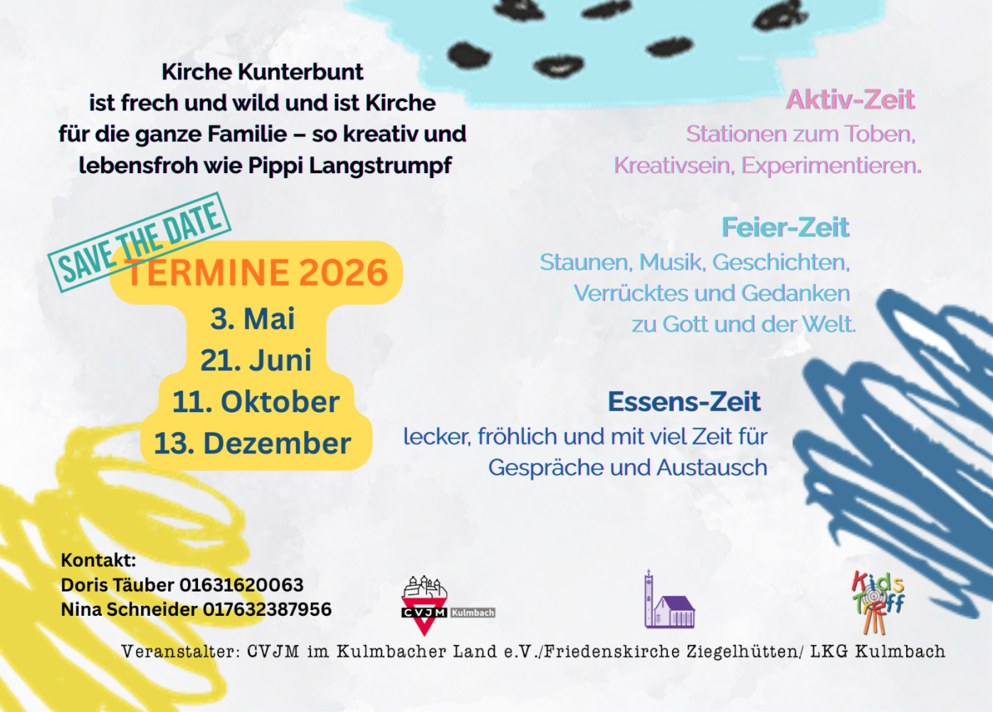 Kirche Kunterbunt Jahrestermine